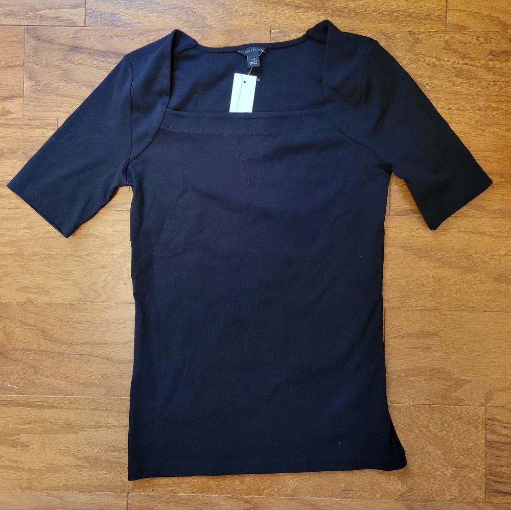 Ann Taylor Women's Black Knit Top XS NWT!